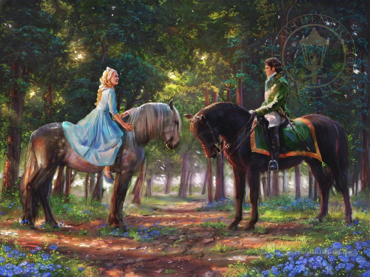 Romance Awakens TK Disney Peintures à l'huile